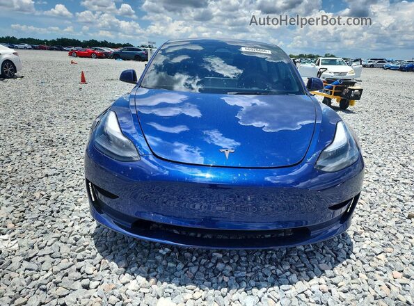5YJ3E1EA2PF581664 2023 TESLA MODEL Синий Вид спереди