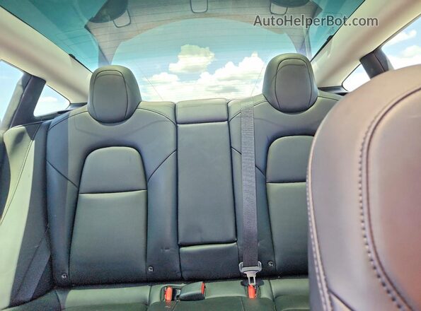5YJ3E1EA2PF581664 2023 TESLA MODEL Синий Вид задних сидений
