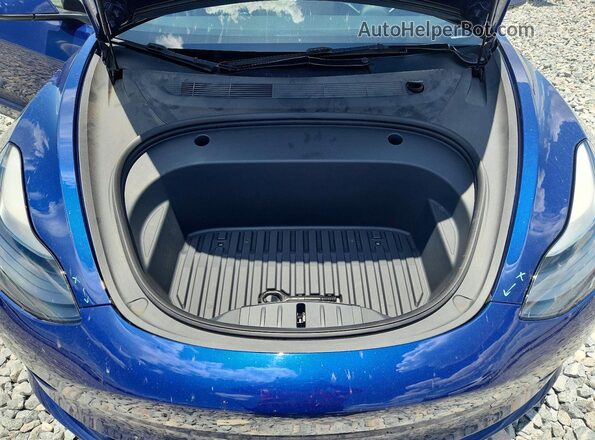 5YJ3E1EA2PF581664 2023 TESLA MODEL Синий Вид подкапотного пространства