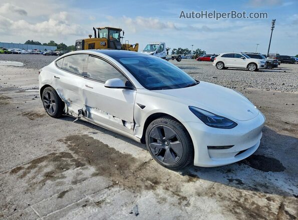 5YJ3E1EA2PF599856 2023 TESLA MODEL White Delantero derecho