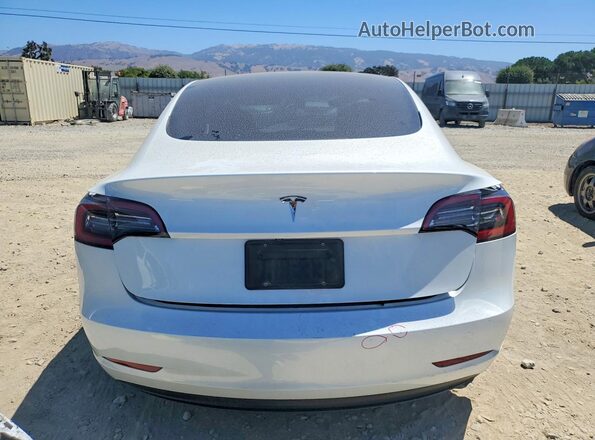 5YJ3E1EA2PF612654 2023 TESLA MODEL White Вид ззаду