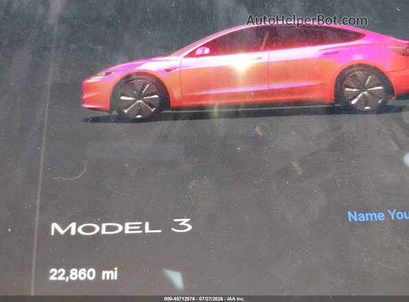 5YJ3E1EA2RF742968 2024 TESLA MODEL 3 Gray 