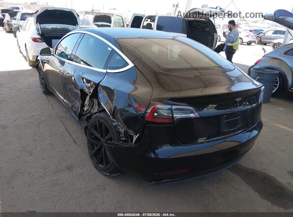 5YJ3E1EA3JF070262 2018 TESLA MODEL 3 Черный Задняя левая четверть