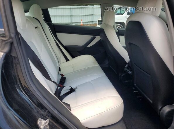 5YJ3E1EA3KF413007 2019 TESLA MODEL Black Հետևի նստատեղերի տեսք