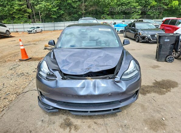 5YJ3E1EA3LF705015 2020 TESLA MODEL Charcoal Widok z przodu