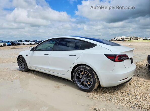 5YJ3E1EA3MF017274 2021 TESLA MODEL White უკანა მარცხენა