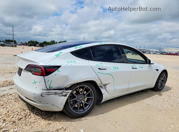 5YJ3E1EA3MF017274 2021 TESLA MODEL White უკანა მარჯვენა
