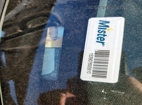 5YJ3E1EA3MF919536 2021 TESLA MODEL Blue Vista de la etiqueta del VIN