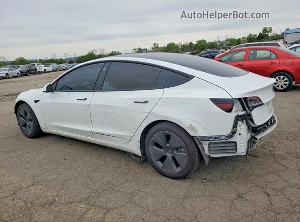 5YJ3E1EA3MF923473 2021 TESLA MODEL Белый Задняя левая четверть