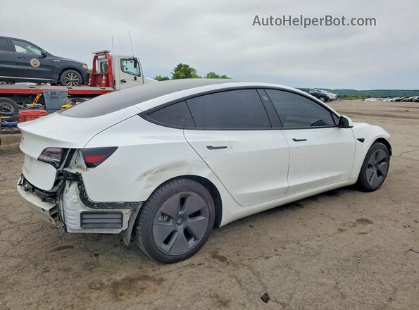 5YJ3E1EA3MF923473 2021 TESLA MODEL Белый Задняя правая четверть