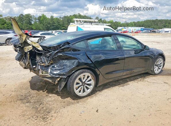 5YJ3E1EA3NF184705 2022 TESLA MODEL Black Tył prawy