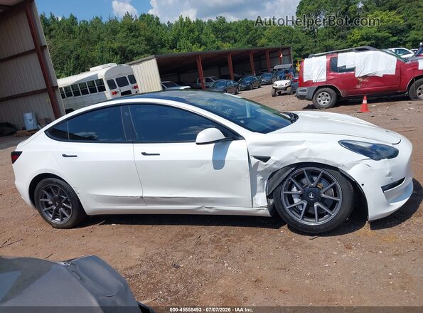 5YJ3E1EA3NF207836 2022 TESLA MODEL 3 White Widok deski rozdzielczej