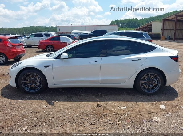 5YJ3E1EA3NF207836 2022 TESLA MODEL 3 White Widok zestawu wskaźników