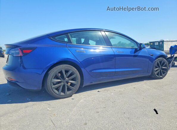 5YJ3E1EA3PF435709 2023 TESLA MODEL Blue უკანა მარჯვენა
