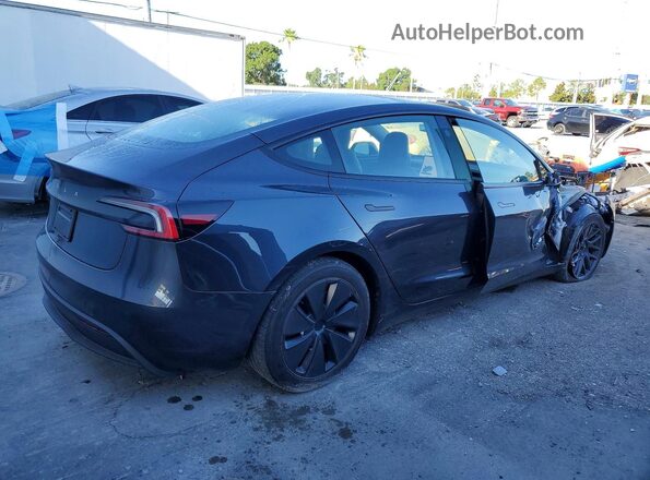 5YJ3E1EA3RF744129 2024 TESLA MODEL Gray უკანა მარჯვენა