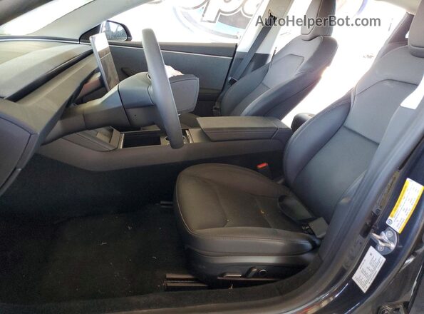 5YJ3E1EA3SF894232 2025 TESLA MODEL Gray Вид салону спереду