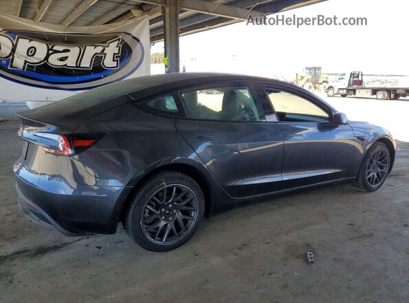 5YJ3E1EA3SF894232 2025 TESLA MODEL Gray Задня права чверть