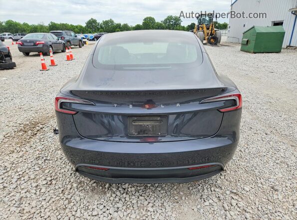 5YJ3E1EA3SF952436 2025 TESLA MODEL Gray Vista trasera