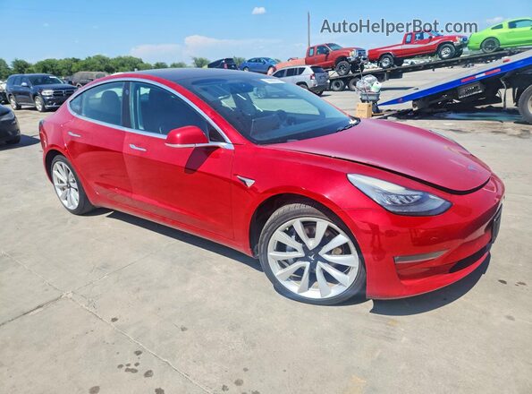 5YJ3E1EA4JF102961 2018 TESLA MODEL Red Передня права чверть