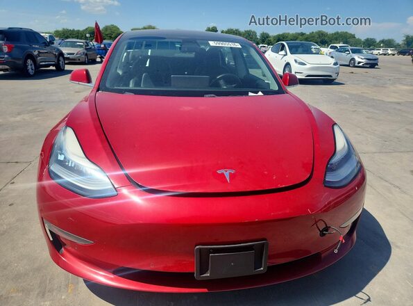 5YJ3E1EA4JF102961 2018 TESLA MODEL Red Вид спереду