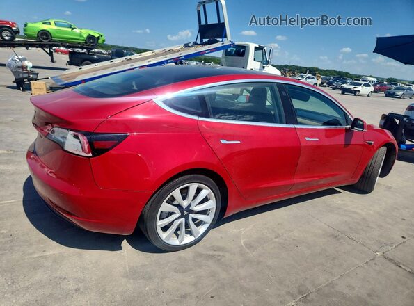 5YJ3E1EA4JF102961 2018 TESLA MODEL Red Задня права чверть