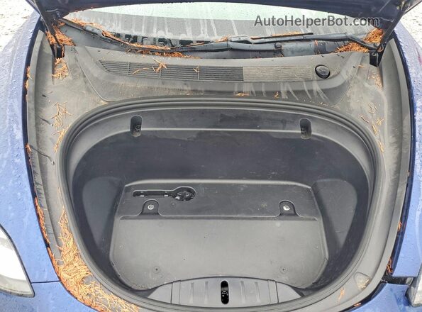 5YJ3E1EA4LF739710 2020 TESLA MODEL Blue Вид задньої частини салону
