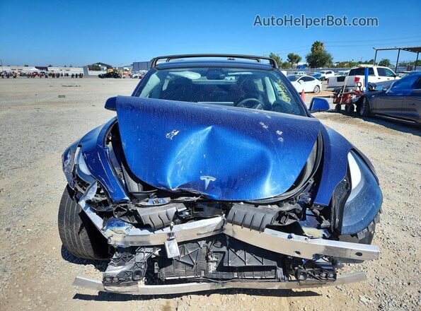 5YJ3E1EA4MF940170 2021 TESLA MODEL Blue Widok z przodu