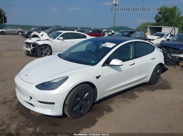 5YJ3E1EA4PF577535 2023 TESLA MODEL 3 White Vista tres cuartos delantera izquierda