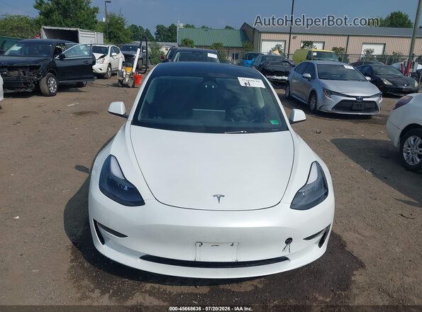 5YJ3E1EA4PF577535 2023 TESLA MODEL 3 White Vista del cuadro de instrumentos