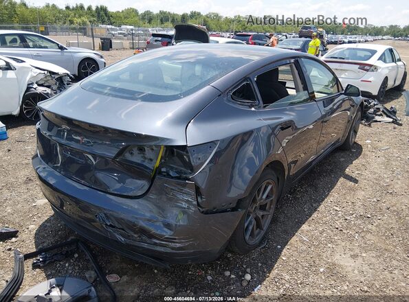 5YJ3E1EA4PF710875 2023 TESLA MODEL 3 Gray Вид спереду