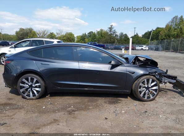 5YJ3E1EA4RF748464 2024 TESLA MODEL 3 Gray Instrument cluster view
