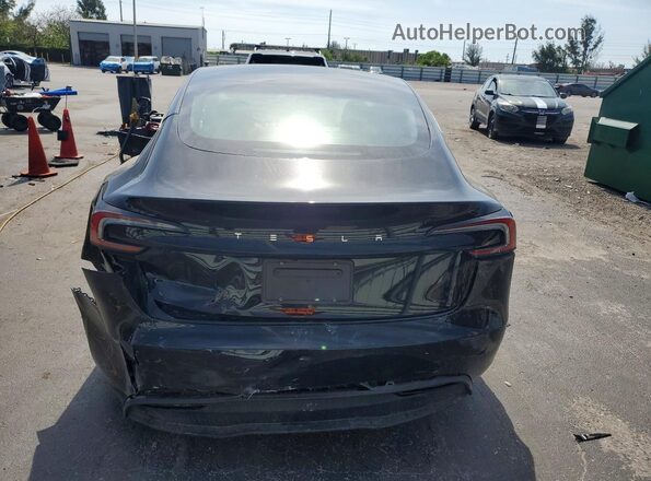 5YJ3E1EA4RF762722 2024 TESLA MODEL Black Rear view