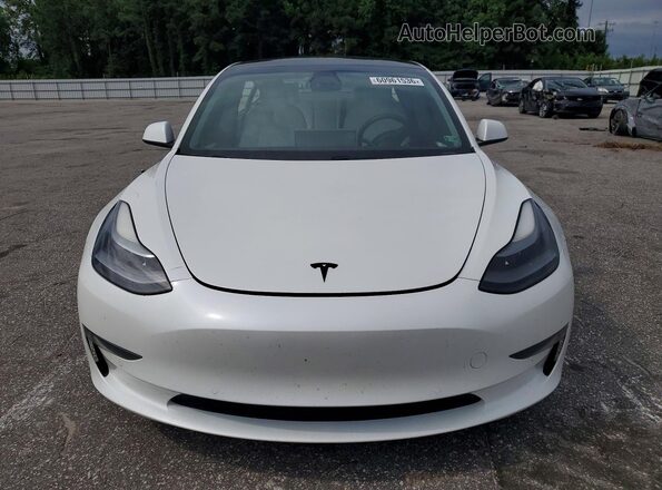 5YJ3E1EA5MF048865 2021 TESLA MODEL White Вид спереду