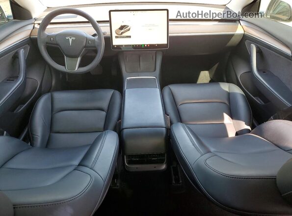 5YJ3E1EA5NF316234 2022 TESLA MODEL White Dashboard view