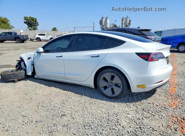 5YJ3E1EA5NF316234 2022 TESLA MODEL White Rear left