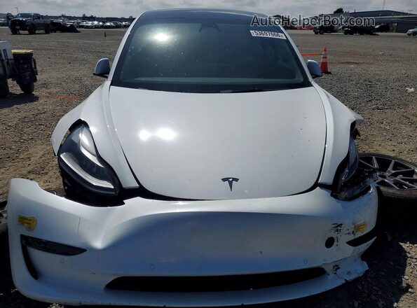 5YJ3E1EA5NF316234 2022 TESLA MODEL White Rear interior view