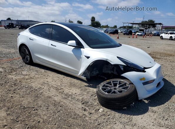 5YJ3E1EA5NF316234 2022 TESLA MODEL White Front right