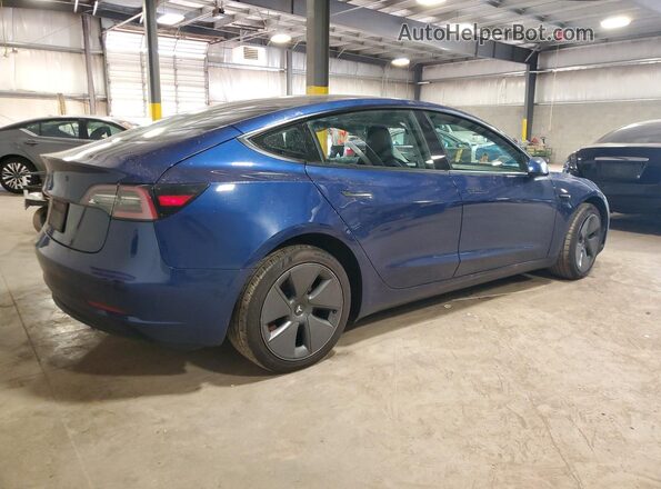 5YJ3E1EA5NF368852 2022 TESLA MODEL Blue 