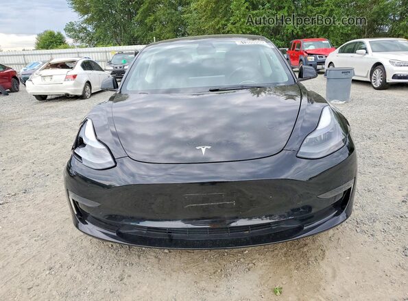 5YJ3E1EA5PF455847 2023 TESLA MODEL Черный Вид спереди