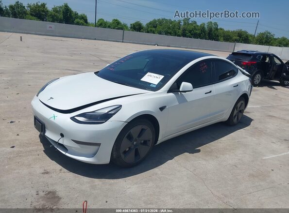 5YJ3E1EA5PF563837 2023 TESLA MODEL 3 White Передня ліва чверть