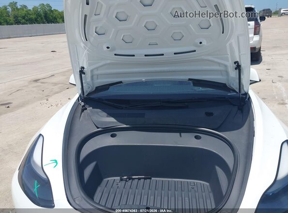 5YJ3E1EA5PF563837 2023 TESLA MODEL 3 White Вид ззаду