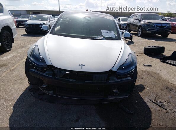 5YJ3E1EA5PF579116 2023 TESLA MODEL 3 White Widok zestawu wskaźników