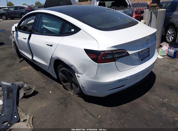 5YJ3E1EA5PF662836 2023 TESLA MODEL 3 White Задня ліва чверть