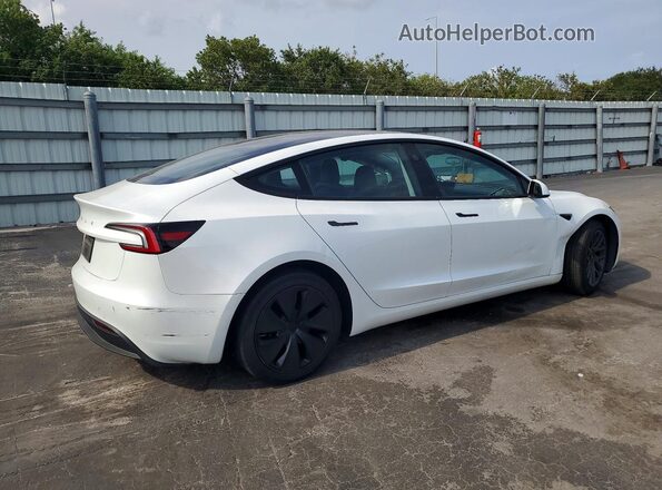 5YJ3E1EA5RF749672 2024 TESLA MODEL White Rear right