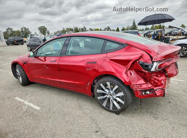 5YJ3E1EA5RF871593 2024 TESLA MODEL Red უკანა მარცხენა