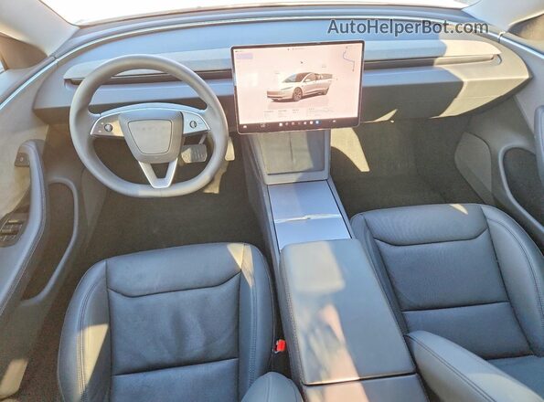 5YJ3E1EA5SF009979 2025 TESLA MODEL White წინა პანელის ხედი