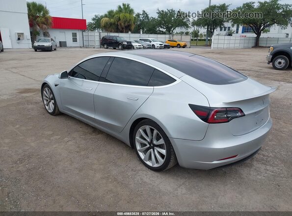 5YJ3E1EA6JF048448 2018 TESLA MODEL 3 Silver Հետևի ձախ