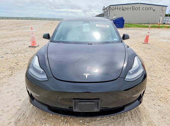 5YJ3E1EA6MF921619 2021 TESLA MODEL Black წინა ხედი