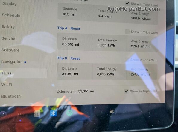5YJ3E1EA6MF987880 2021 TESLA MODEL Черный Вид щитка приборов