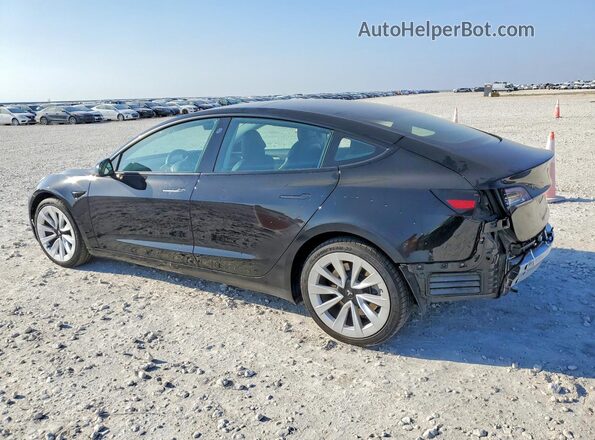 5YJ3E1EA6MF987880 2021 TESLA MODEL Черный Задняя левая четверть